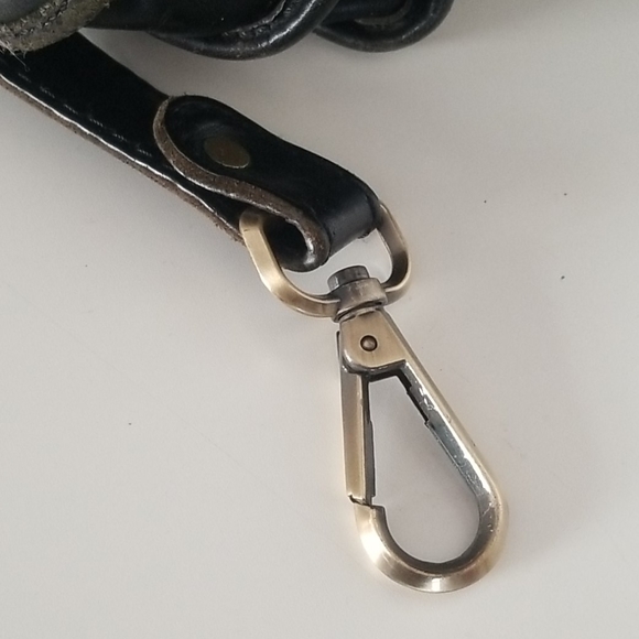 Vintage black leather attache - Picture 7 of 10